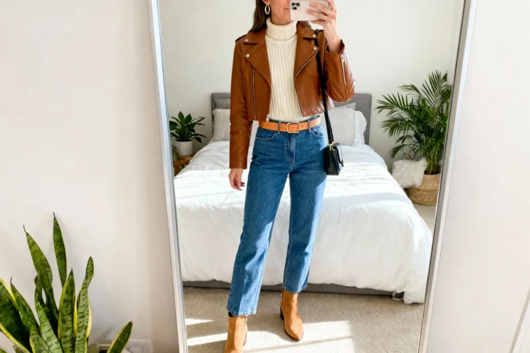 Chic Ways to Style a Brown Leather Jacket Outfit Fall Look You’ll Wear on Repeat