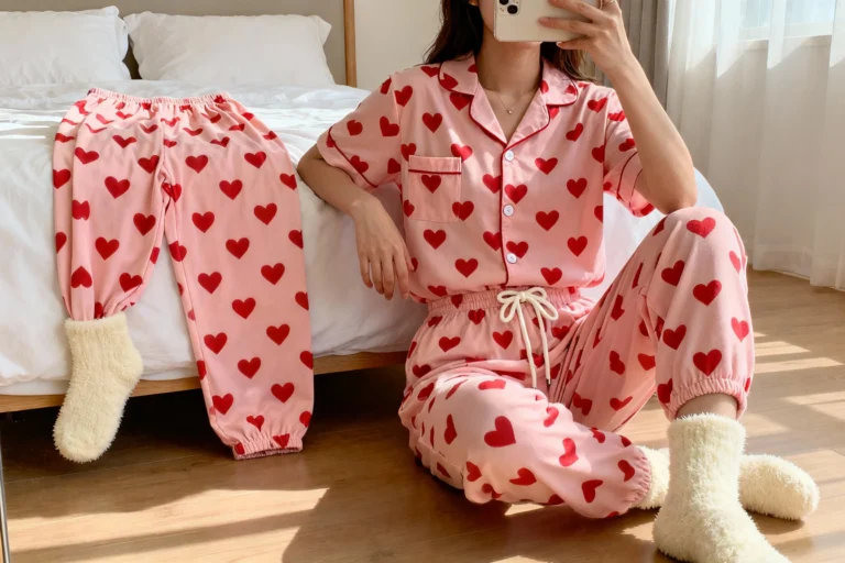 Matching Valentine Pajamas for You and Your Boyfriend That Feel Like a Romantic Movie