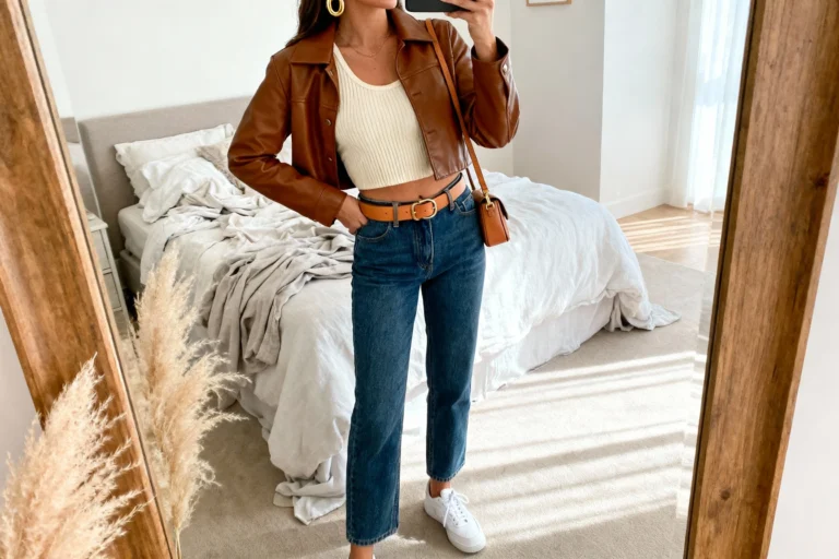Viral Brown Leather Jacket Ootd Ideas for Instagram You’ll Want to Copy