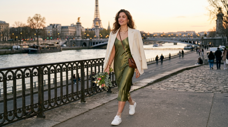 Master the Satin Slip Dress: Day to Night Styling for Spring Dates This Season