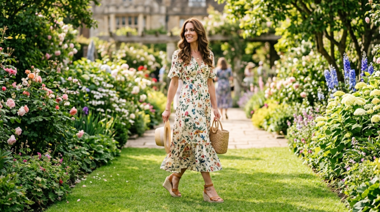 The Ultimate Garden Party Outfit: 5 Wedge Sandal Looks That Won’t Sink Into Grass