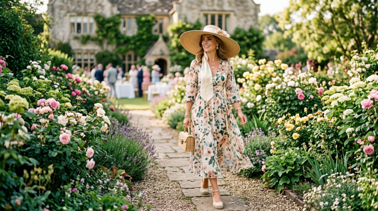 Garden Party Outfit: 5 Wide-brim Hat Styling Ideas to Turn Heads